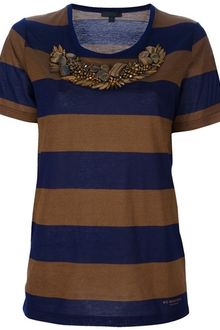 Burberry Prorsum Embellished Print Tshirt - Lyst