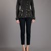Burberry Prorsum Asymmetric Button Jacket in Gray (grey) - Lyst