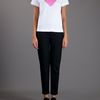 Comme Des Garçons Logo Print Tshirt in White - Lyst