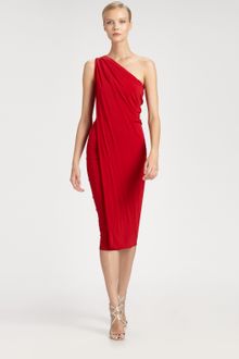 Donna Karan New York Asymmetrical Dress - Lyst