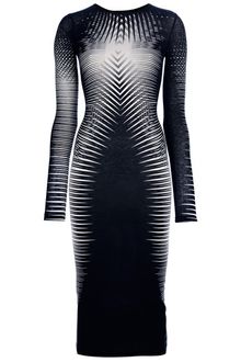 Gareth Pugh Striped Fitted Dress - Lyst