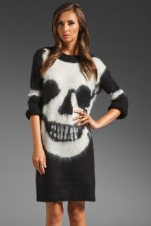 McQ by Alexander McQueen Skull Intarsia Sweater - Lyst
