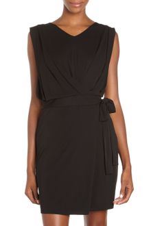 Suzi Chin For Maggy Boutique Sleeveless Self Belt Dress - Lyst