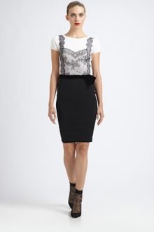 Valentino Lace Detail Dress - Lyst