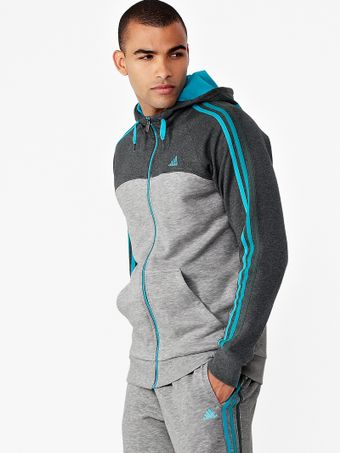 Adidas Adidas 3s Essentials Mens Enhanced Zip Through Hoody - Lyst