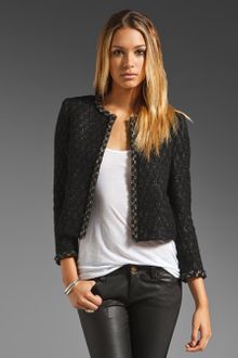 Alice + Olivia Lucca Open Front Box Jacket - Lyst