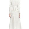 Boy By Band Of Outsiders Ivory Standing Collar Peplum Jacket in White (ivory) - Lyst