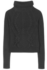 Burberry Cableknit Turtleneck Pullover