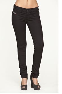 Diesel Diesel Livier Super Slim Jeggings Black - Lyst