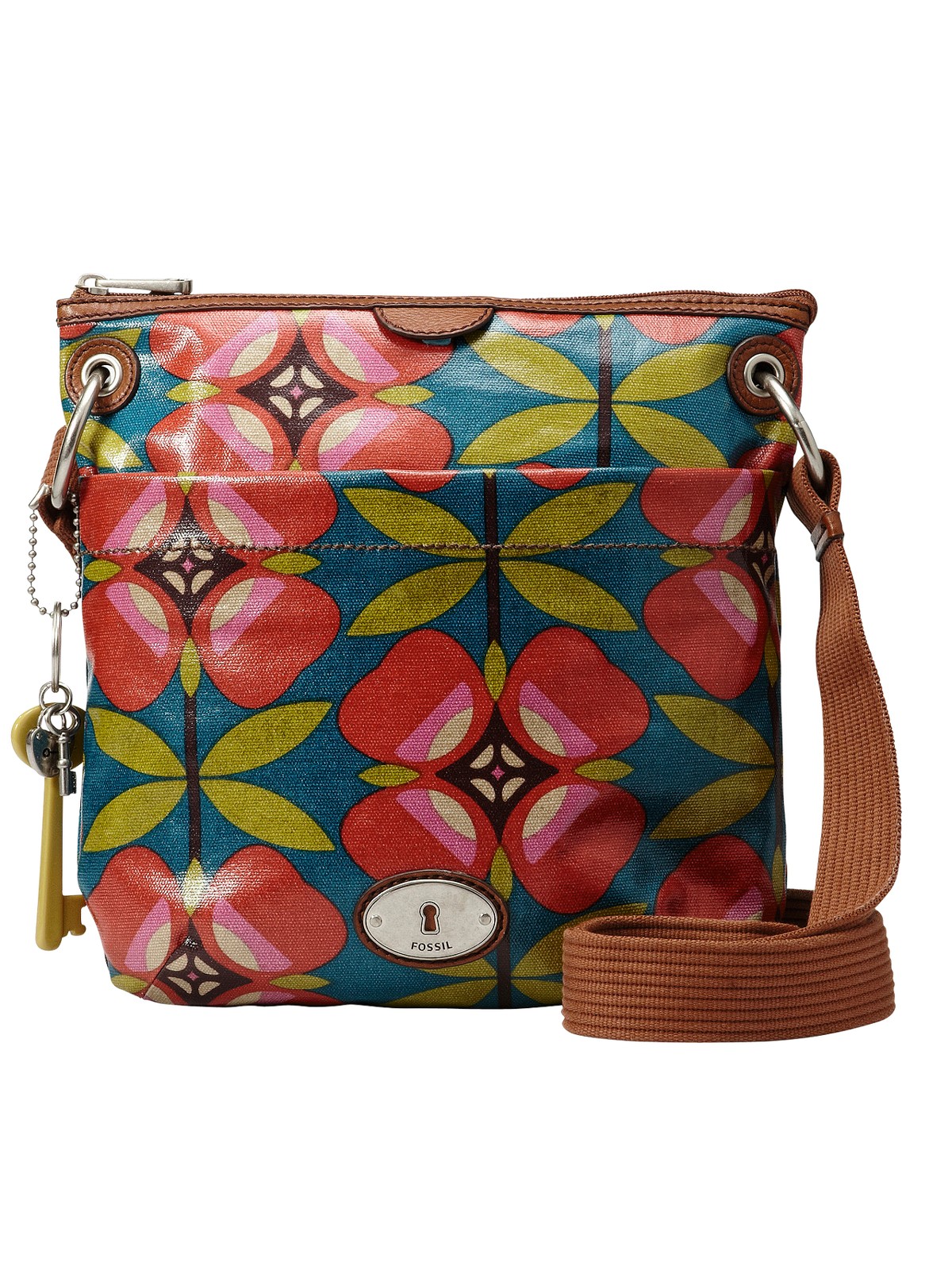 fossil multicolor handbag