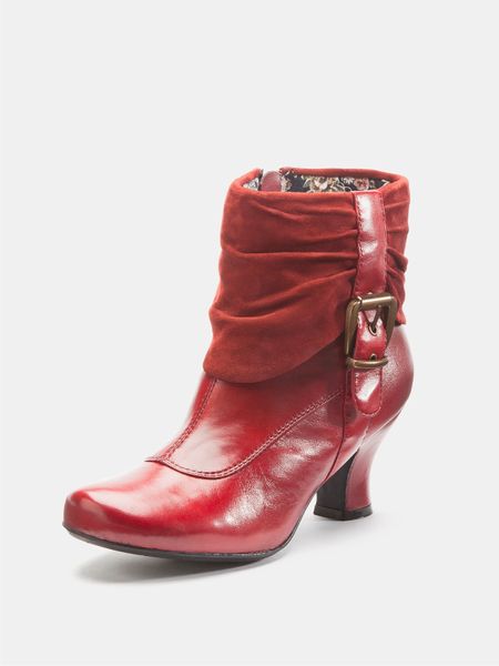 Hush PuppiesÂ® Hush Puppies Vivika Ankle Boots Red in Red (red_multi)