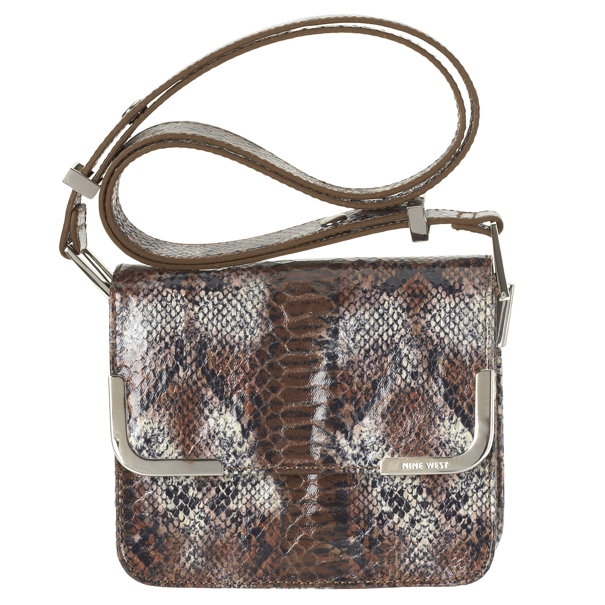 Nine West Chasey Convertible Cross Body Bag in Brown (brown multi sy)