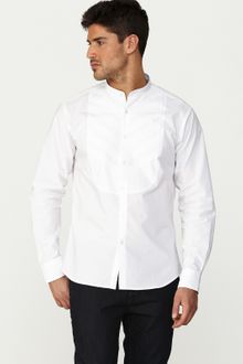 Paul Costelloe Mens Grandad Collar Shirt - Lyst