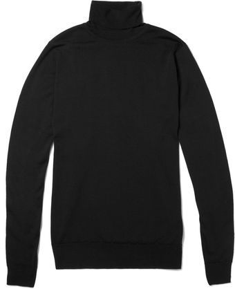 John Smedley Belvoir Roll-neck Merino Wool Sweater - Lyst