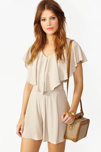 Nasty Gal Flutter Romper - Lyst