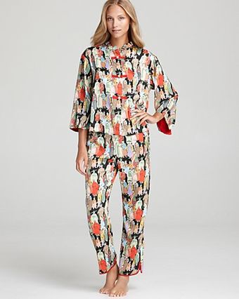Natori Dynasty Mandarin Pajama Set - Lyst