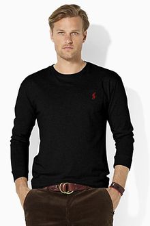 Ralph Lauren Polo Classicfit Longsleeved Cotton Jersey Pocket Crewneck Tshirt - Lyst