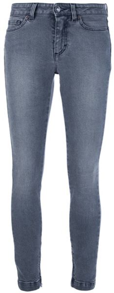 Dolce & Gabbana Audrey Skinny Jean in Gray (grey) - Lyst
