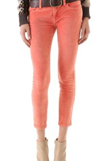 Free People Velvet Skinny Pants - Lyst