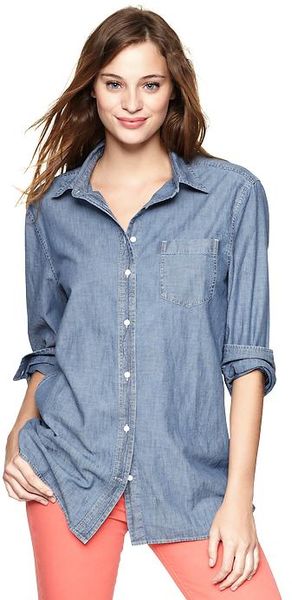 the gap chambray shirt