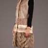 Giambattista Valli Patterned Fur Dress in Brown - Lyst