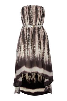 Glamorous Hi Low Chiffon Strapless Dress - Lyst