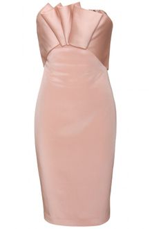 Marchesa Notte Marchesa Notte Strapless Cocktail Dress with Draping - Lyst