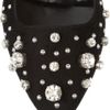 Moschino Cheap & Chic Crystal Embellished Suede Pumps in Black - Lyst