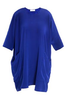 Richard Nicoll Stella Crepe De Chine Pocket Dress - Lyst