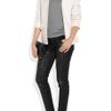 Sass And Bide The Last Stand Crocprint Cropped Skinny Jeans in Black - Lyst