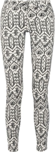Sass And Bide The Roll Over Ikatprint Skinny Jeans - Lyst
