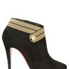 Christian Louboutin 100mm Marychal Suede Military Boots in Black - Lyst