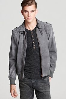 Diesel Lacco Leather Jacket - Lyst