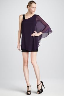 Erin Fetherston One-shoulder Chiffon Dress - Lyst