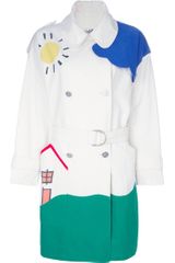Jc De Castelbajac Vintage Appliqued Trench Coat