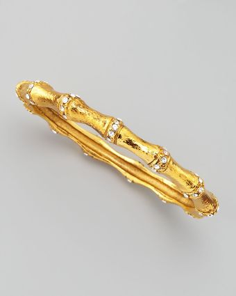 Jose & Maria Barrera Pave Bamboo Bangle - Lyst