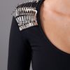 Mcq By Alexander Mcqueen Beaded Shoulder Dress in Black - Lyst