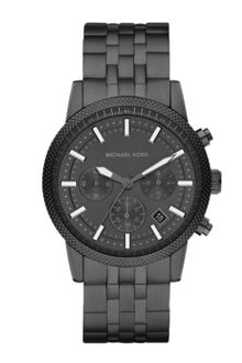 Michael Kors Mens Midsize Gunmetal Stainless Steel Runway Chronograph Watch - Lyst