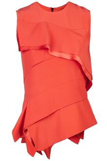 Narciso Rodriguez Ruffle Blouse - Lyst