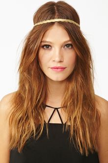Nasty Gal Twisted Chain Headband - Lyst