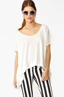 Nasty Gal Cape Tee Ivory - Lyst