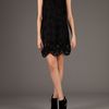 Red Valentino Ebellished Dress in Black - Lyst