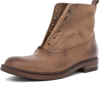 Sartore Pesca Lace Up Bootie in Taupe - Lyst
