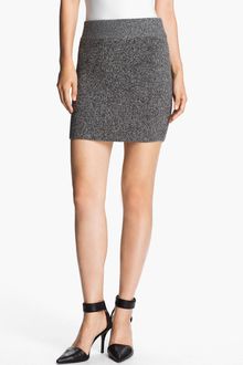 T By Alexander Wang Marled Knit Miniskirt - Lyst