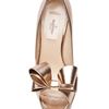 Valentino Metallic Couture Bow Pump in Gold - Lyst