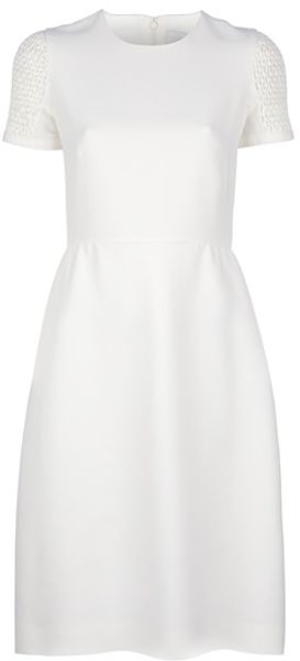 Valentino Textured Detail Dress - Lyst