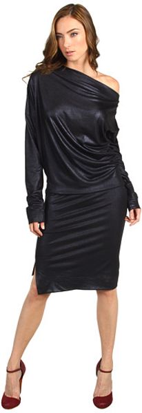 Vivienne Westwood Anglomania New Drape Dress in Black (o) - Lyst