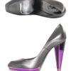 Yves Saint Laurent Vanda Pumps in Silver (gunmetal) - Lyst