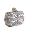 Alexander Mcqueen Studded Union Jack Clutch in Gray (grey) - Lyst
