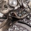 Alexander Mcqueen Studded Union Jack Clutch in Gray (grey) - Lyst